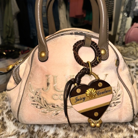 Juicy Couture Handbags - 💖 Vintage Juicy Couture Velour Bowler Bag!